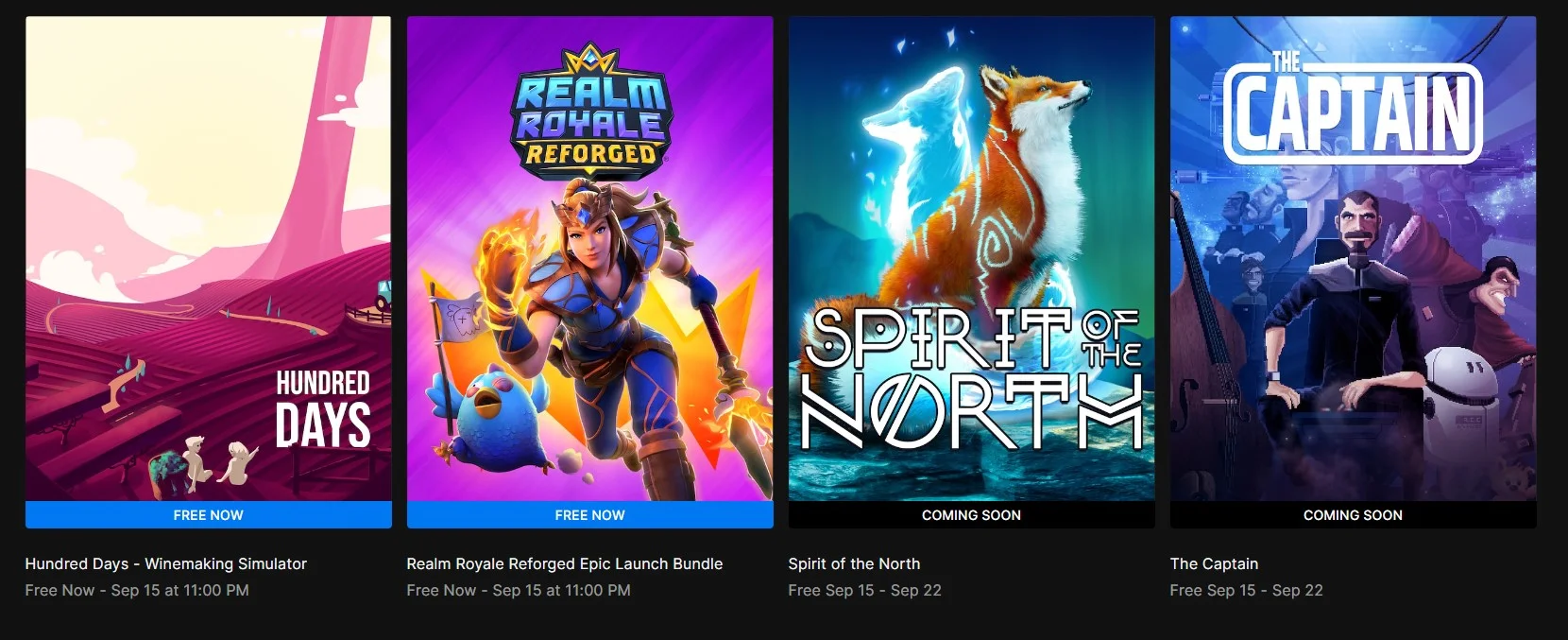 Epic Games Store Free Game Sept 15