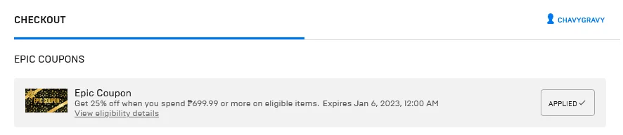 Epic Coupon