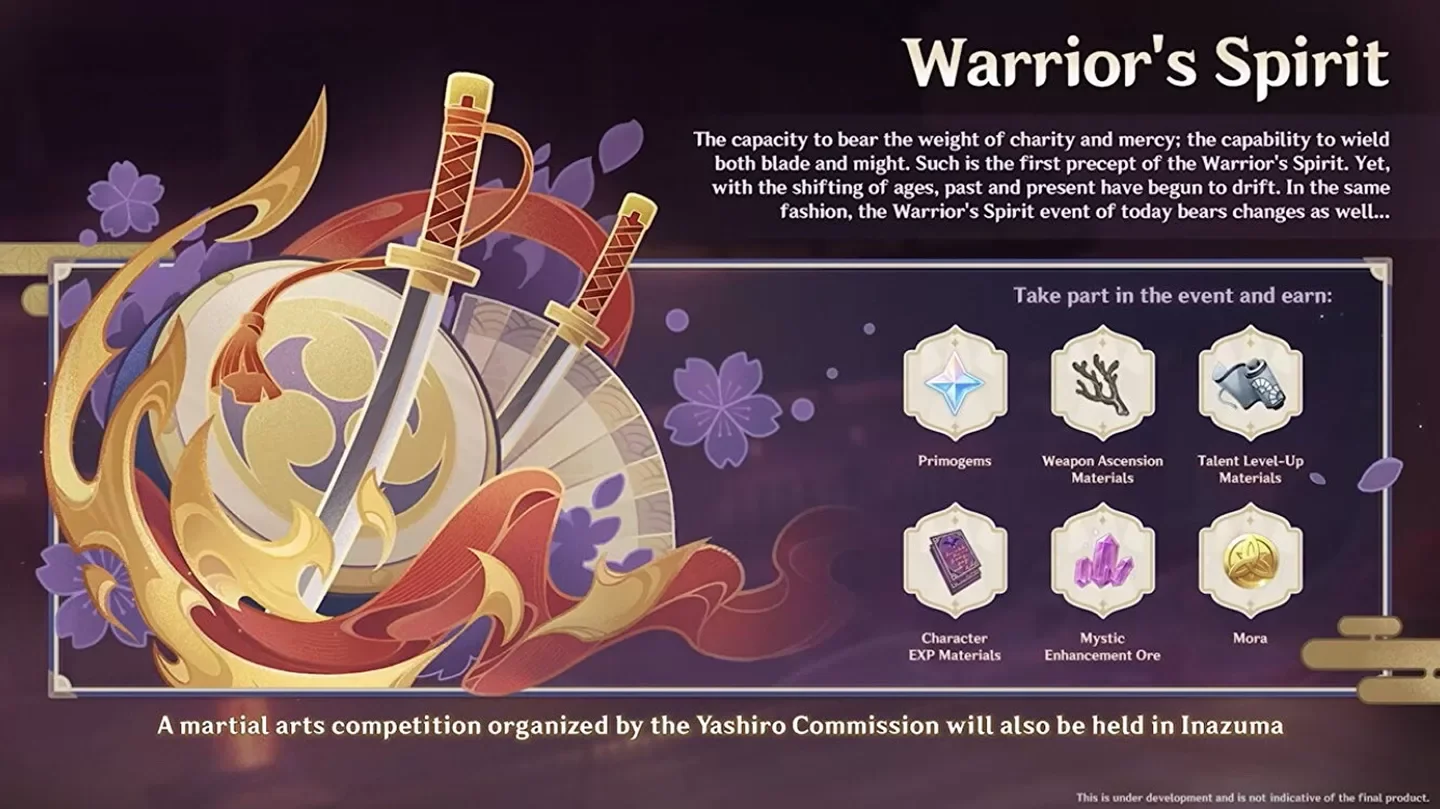 warrior's spirit event