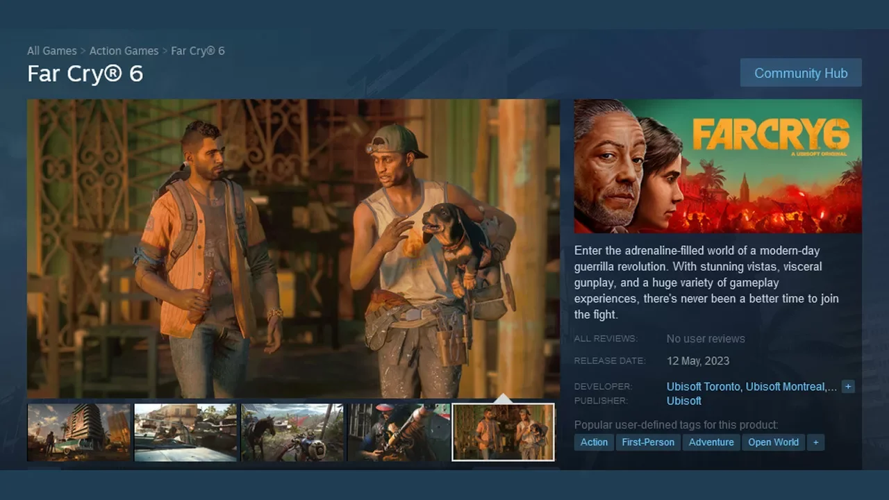Ubisoft Returning To Steam Fi Far Cry 6 Release