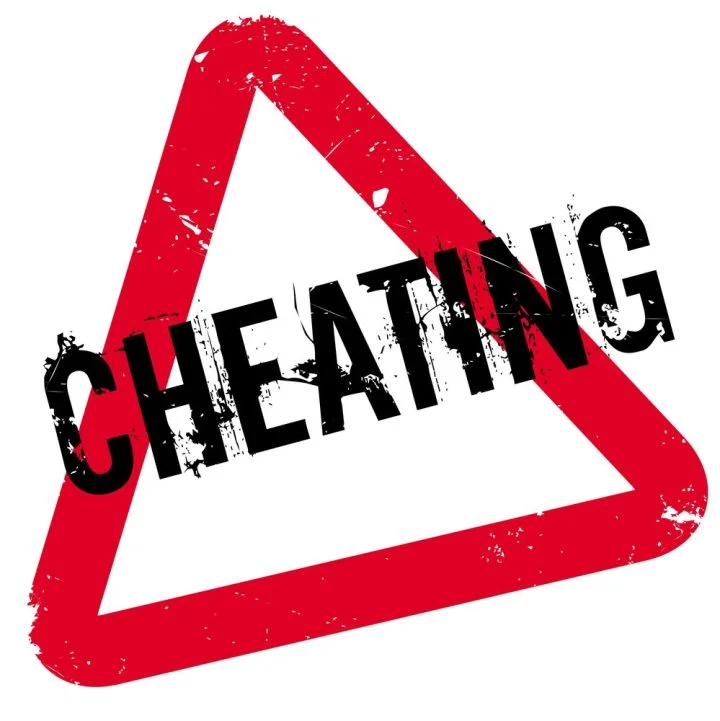 Cheating Rubber Stamp Vector 12386167