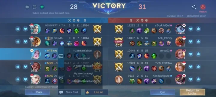 Mlbb Quick Chat Feature
