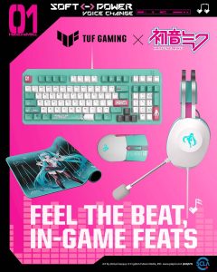 ASUS TUF Unveils Hatsune Miku-Themed Gaming Gear Collection